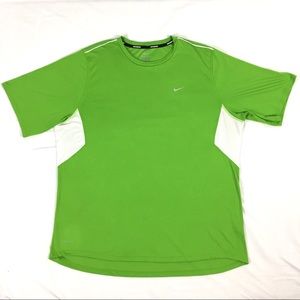 Nike Dri Fit Key Lime Green Running Shirt